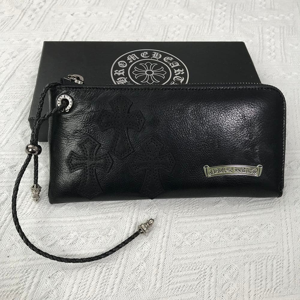 送料込み！クロムハーツ 3セメタリー 長財布