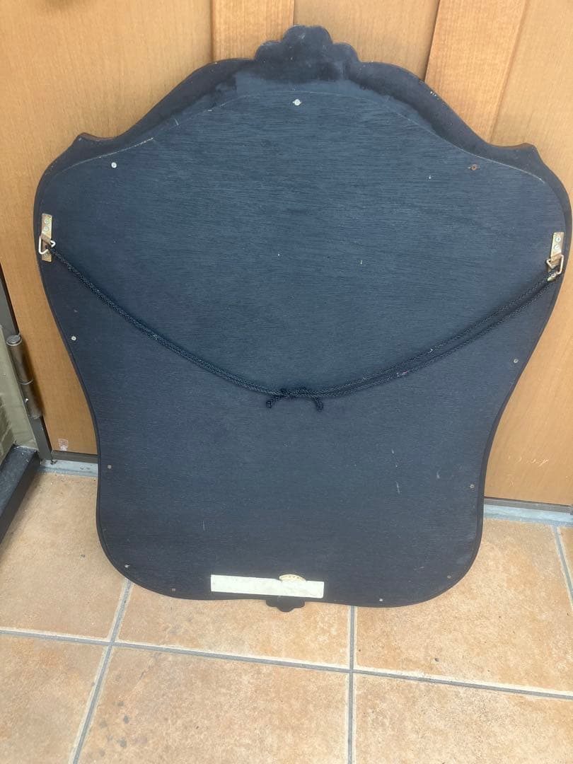 アンティーク調　木製　デコラティブフレーム　ウォールミラー　壁掛け