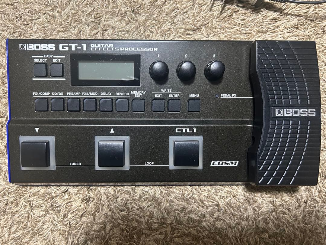 BOSS GT-1 マルチエフェクター　PSAアダプター付属