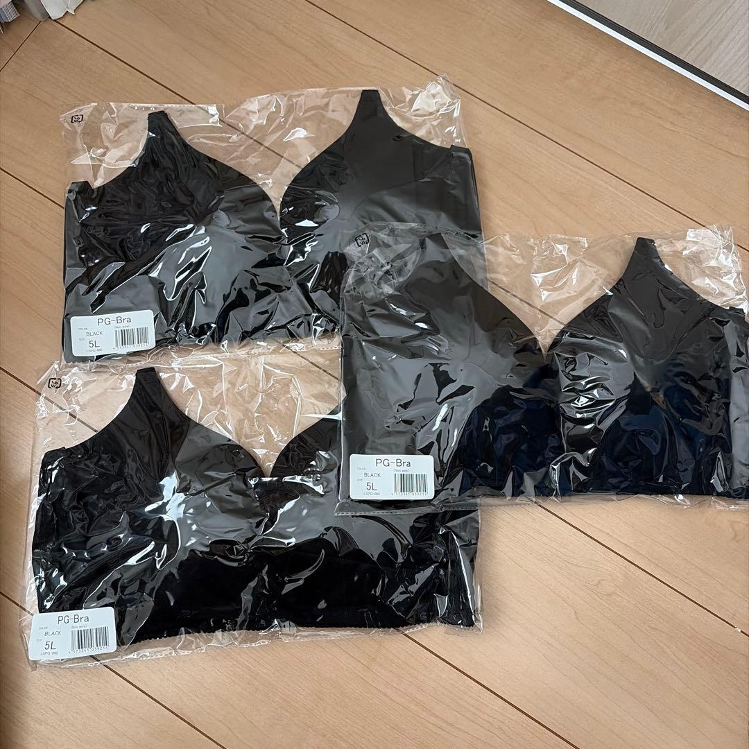 ふぶき★PG-Bra ブラック 5L ノンワイヤー