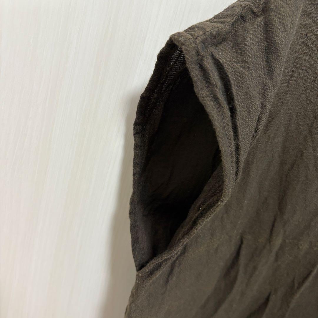 タマキニイメ ストンT プルオーバー 綿 焦茶色　ブラウン　トップス　中古美品