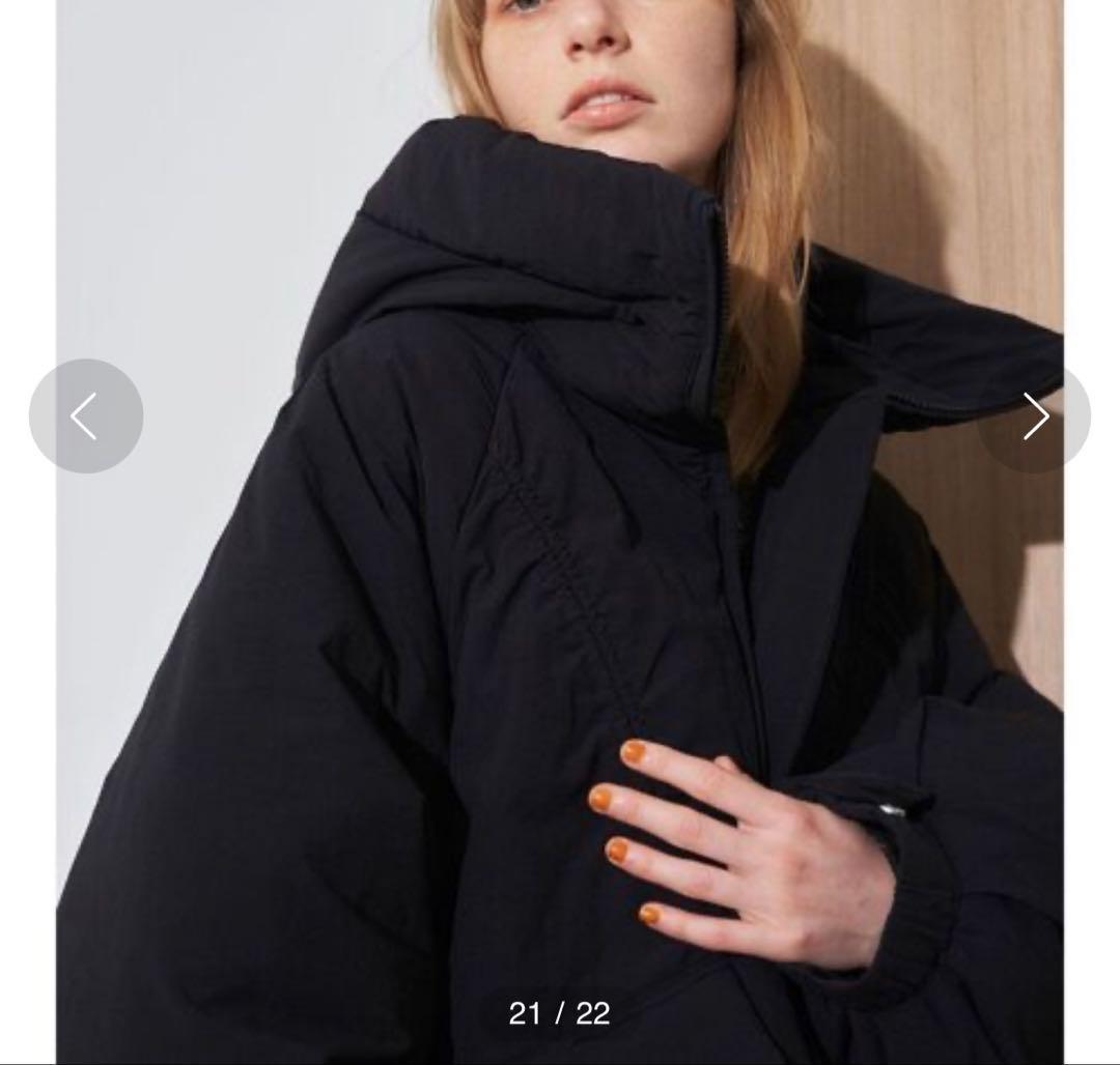 人気！エレンディーク　ダウンフォルムショートコート　黒　ELENDEEK