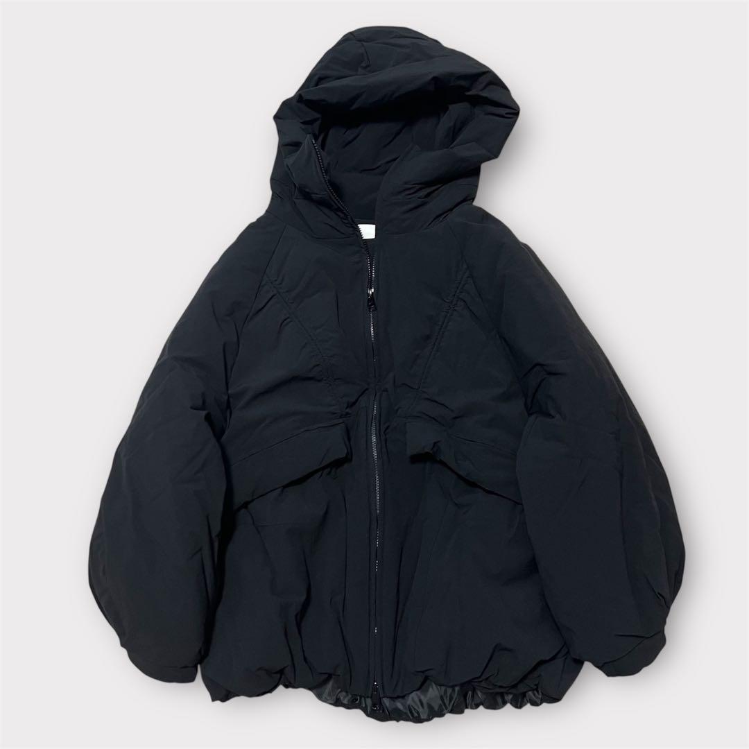 人気！エレンディーク　ダウンフォルムショートコート　黒　ELENDEEK