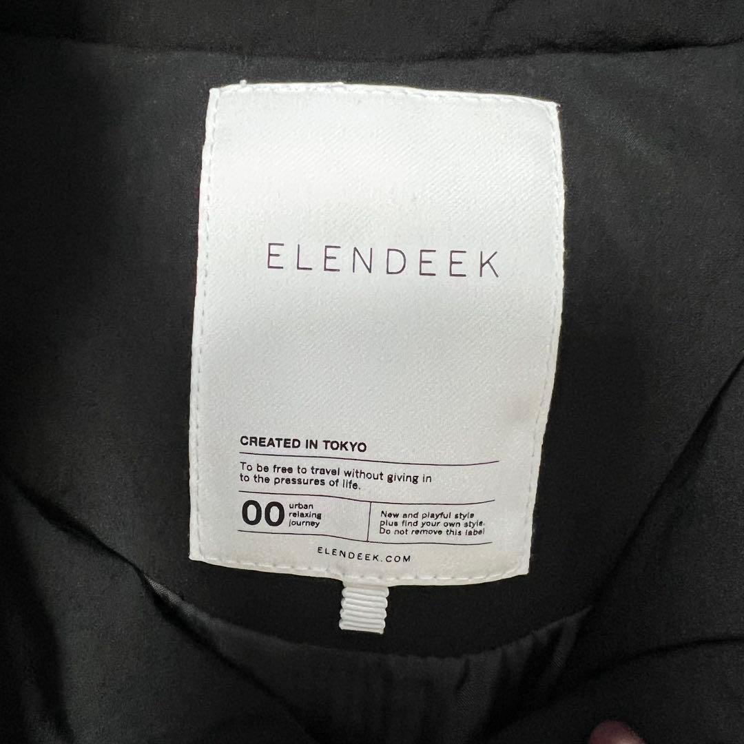 人気！エレンディーク　ダウンフォルムショートコート　黒　ELENDEEK