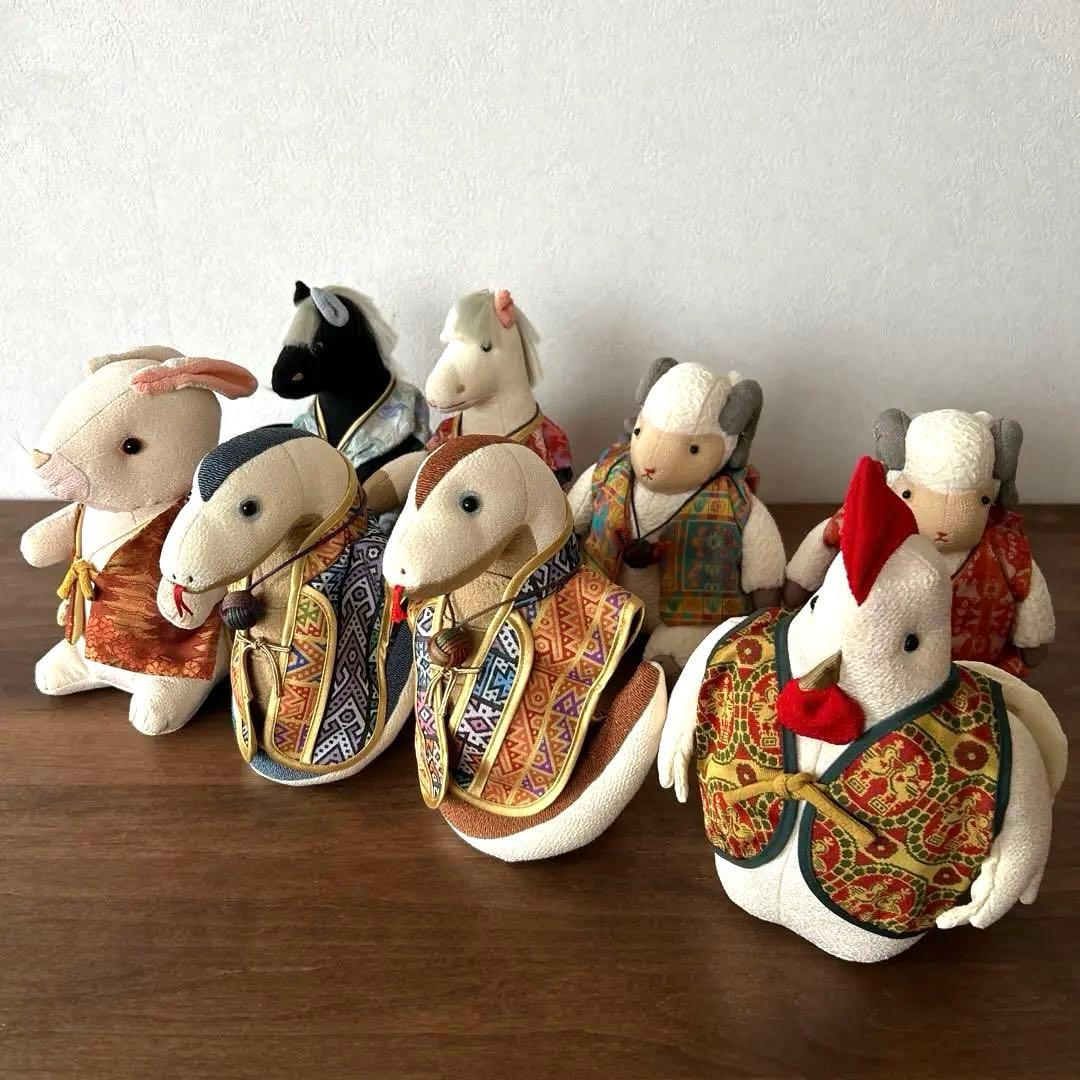 龍村美術織物　タツムラオリモノ　干支　ぬいぐるみ　まとめ売り