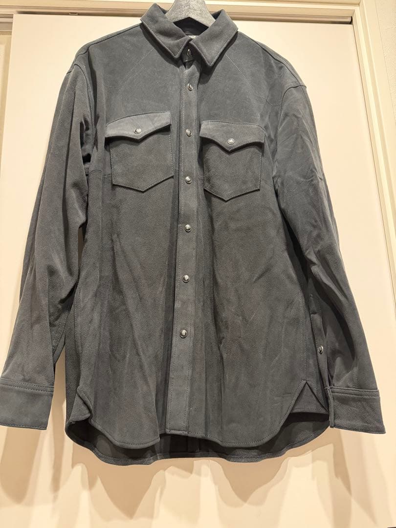 DENHAM 山羊皮シャツ