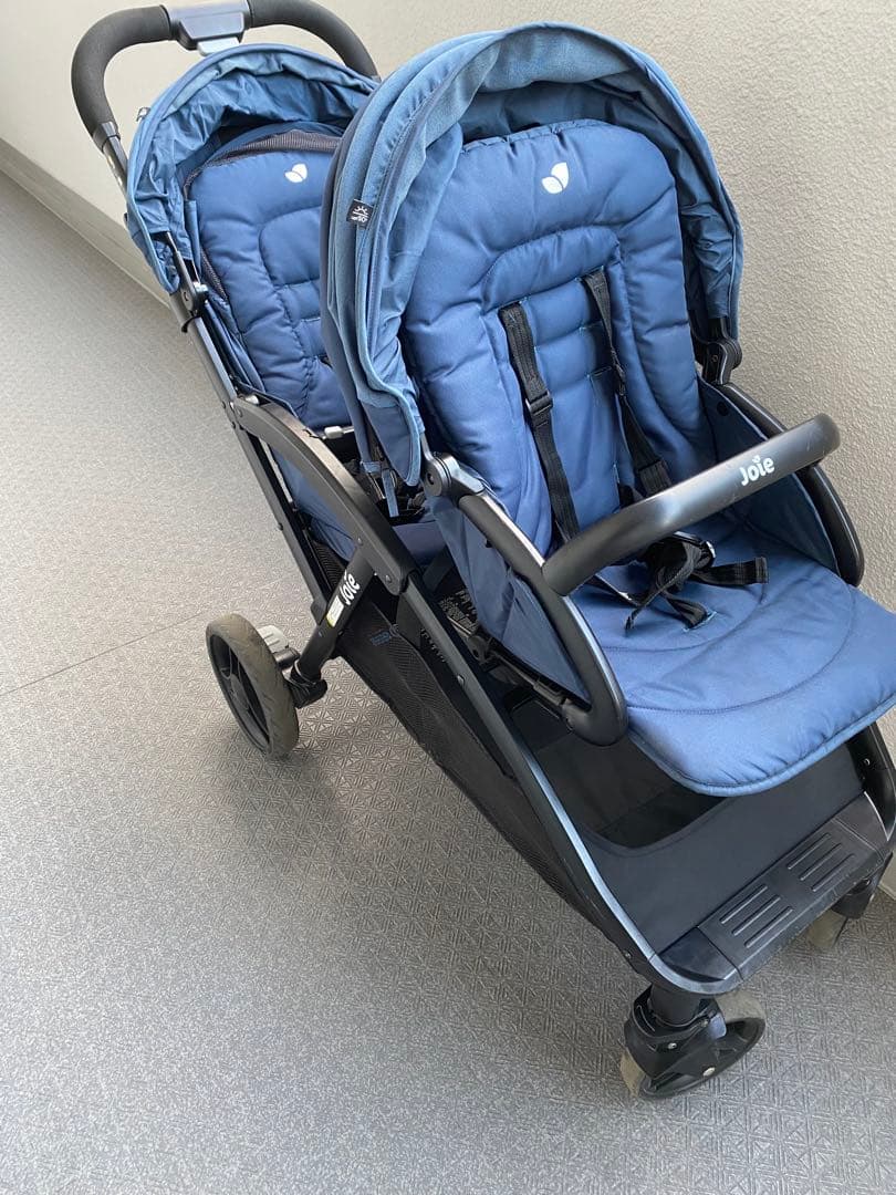 Joie ダブルベビーカー ネイビーEvalite Duo エヴァライトデュオ