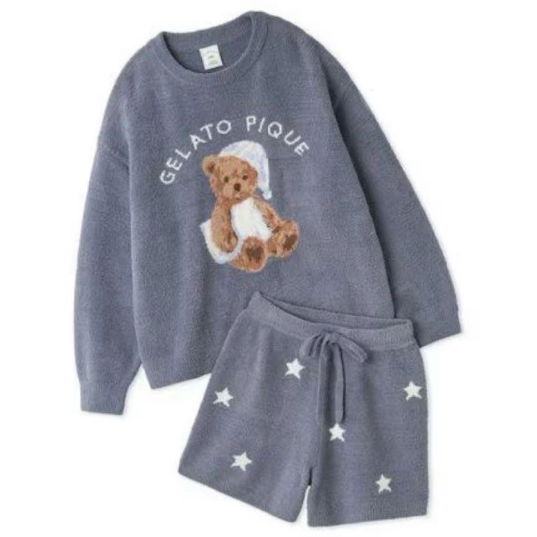 GOOD NIGHT BEAR ジャガードプルオーバー&ショートパンツ