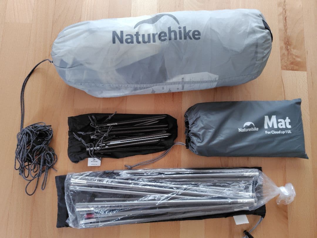 新同品Naturehike CloudUP1 UL ライトグレーソロテント超軽量
