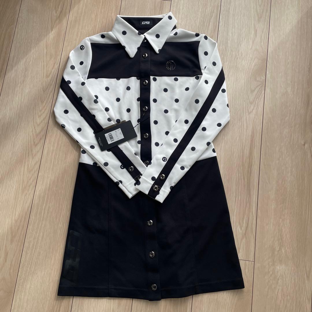 人気CPG ドット柄 ワンピース Mサイズ