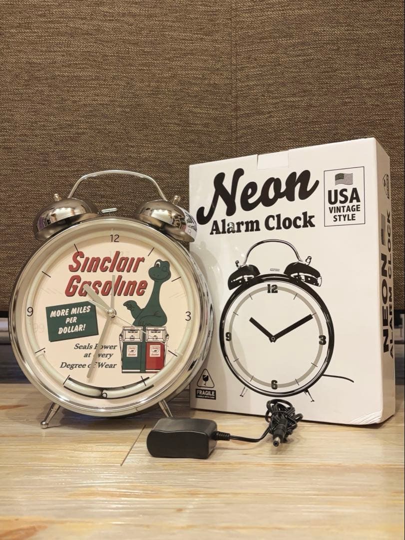 新品未使用　ネオンクロック SINCLAIR シンクレア 時計 アメリカ