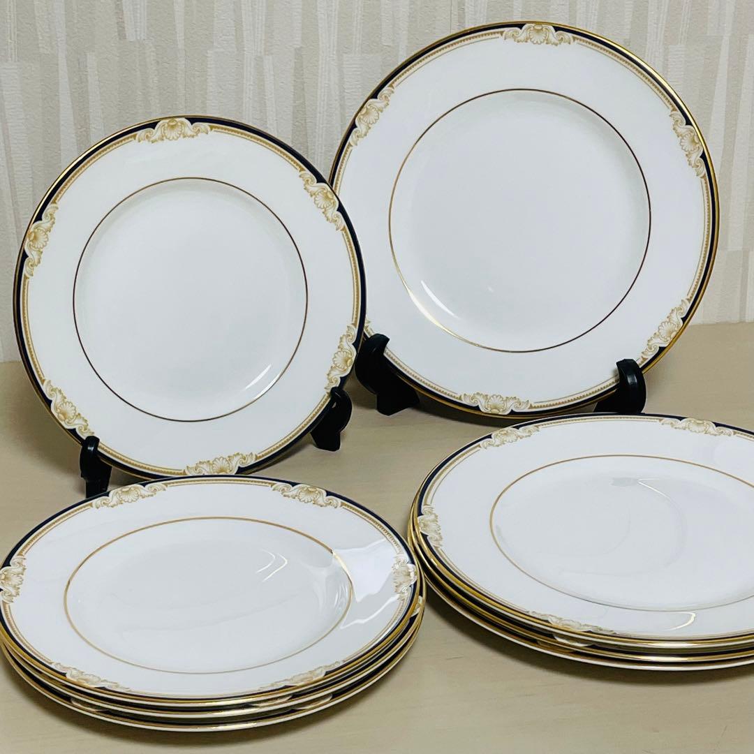 黒壺 ウェッジウッド キャベンディッシュ ケーキ デザート プレート 皿 8枚