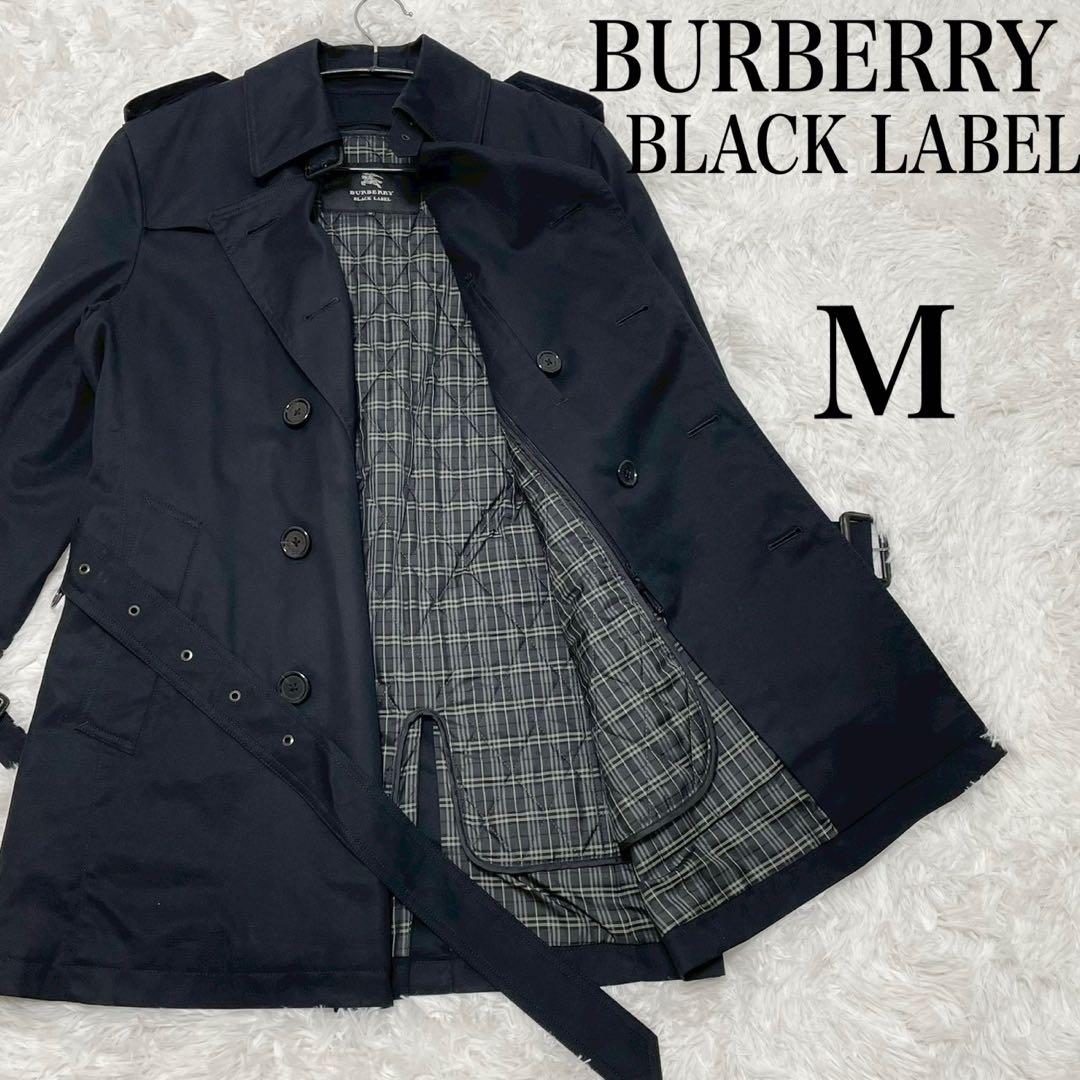 バーバリーブラックレーベル トレンチコート ベルト ライナー付き2way