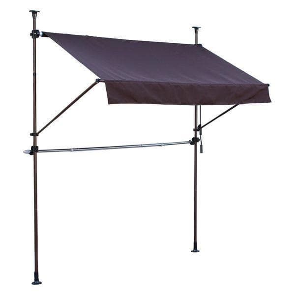 送料無料　谷村実業 物干竿付 オーニングIV TAN-900-20A(BR)