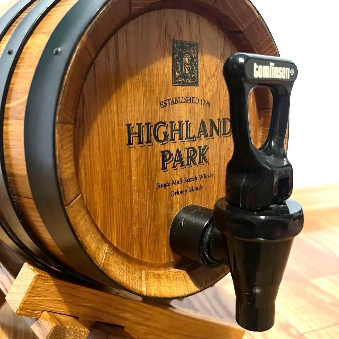 【貴重】HIGHLAND PARK 木製ミニ樽 タップ付き
