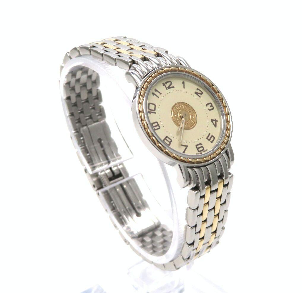 【SE4.220】HERMES エルメス 時計 セリエ コンビモデル ☆極美品☆