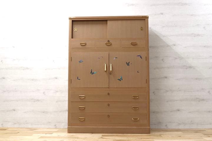 GMEK506○松創 桐箪笥 伝統工芸品 衣装タンス 整理箪笥 和箪笥 IDC大