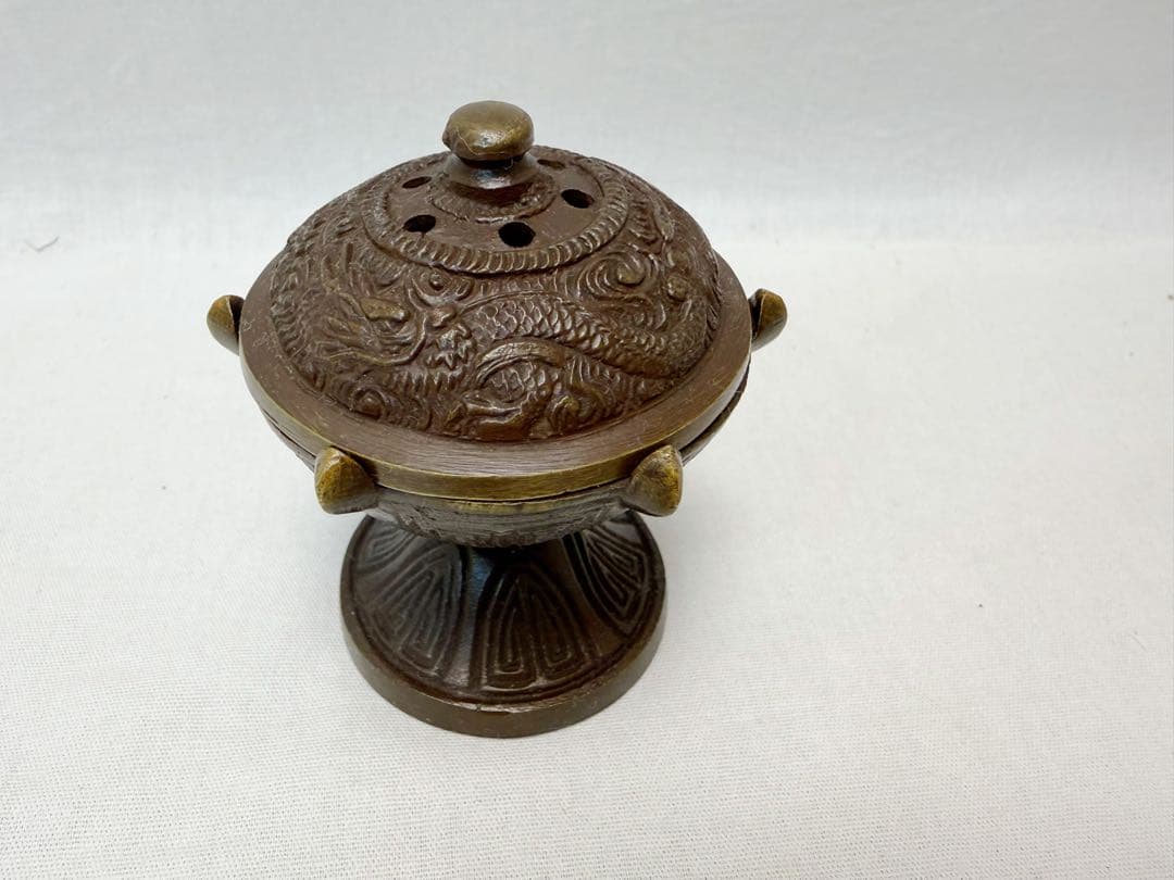 ほぼ未使用 茶道具 唐銅 ホヤ香炉蓋置 栄螺 3点セット
