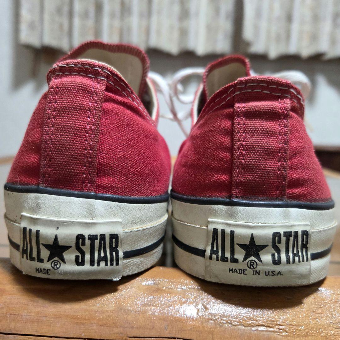 さ*し様 90s USA製コンバースオールスター ローカット レッド