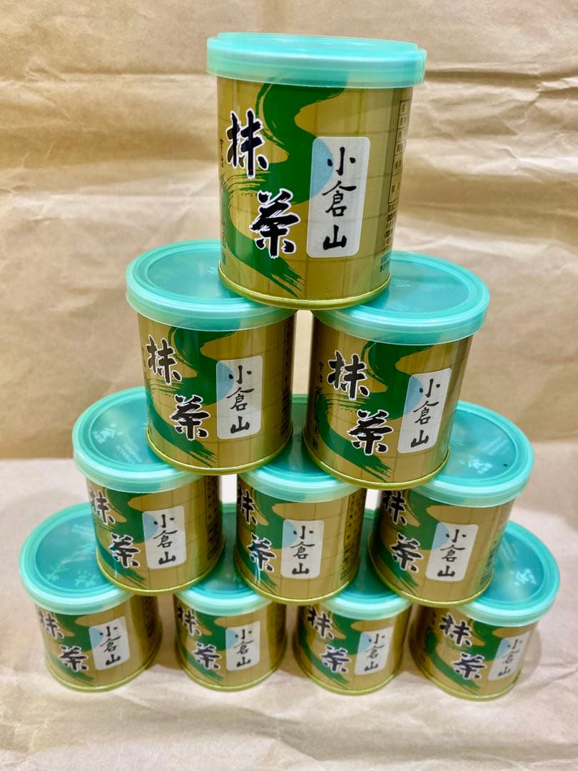 京都宇治抹茶　山政小山園　小倉山30g ×10缶セット MATCHAPOWDER