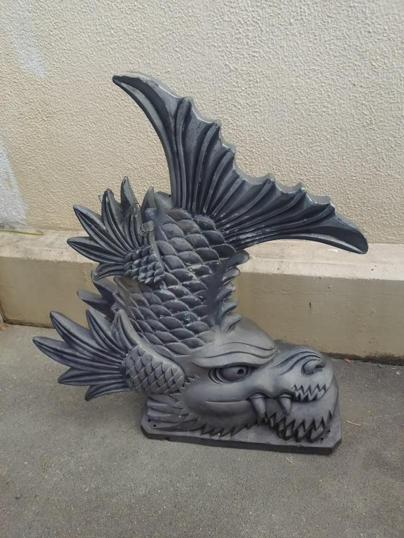 鬼瓦　龍縁起物　置物