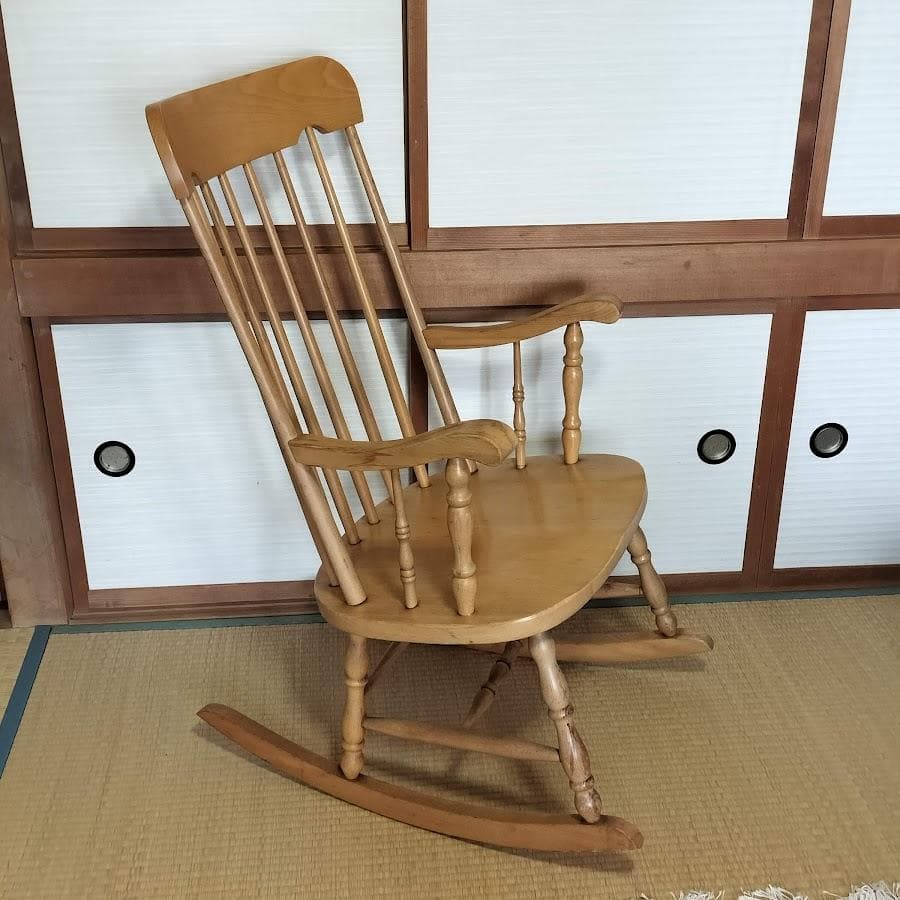柏木工 ロッキングチェア 　昭和レトロ　ビンテージ　木製