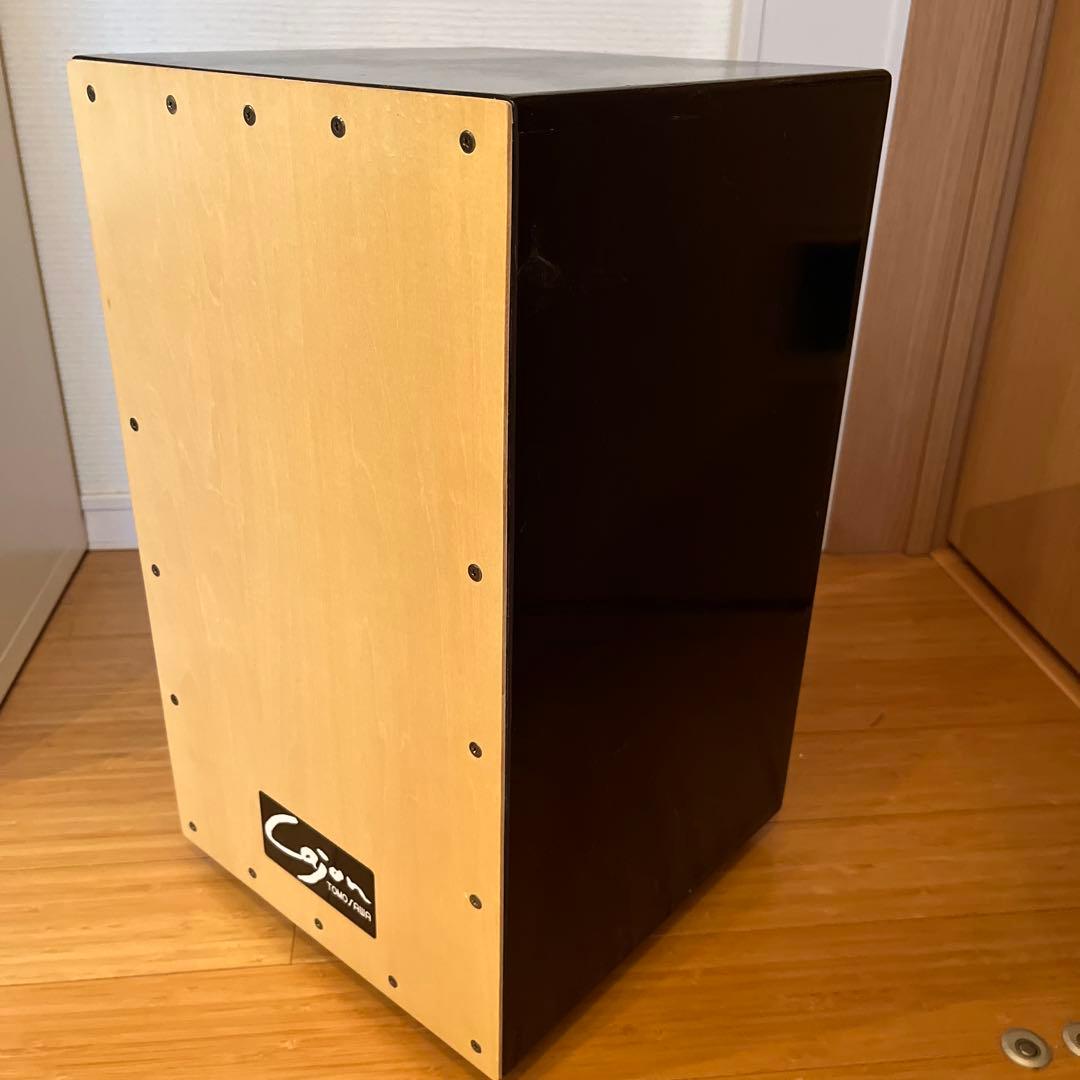 友澤木工Cajon ナチュラル・黒ツートンカラー