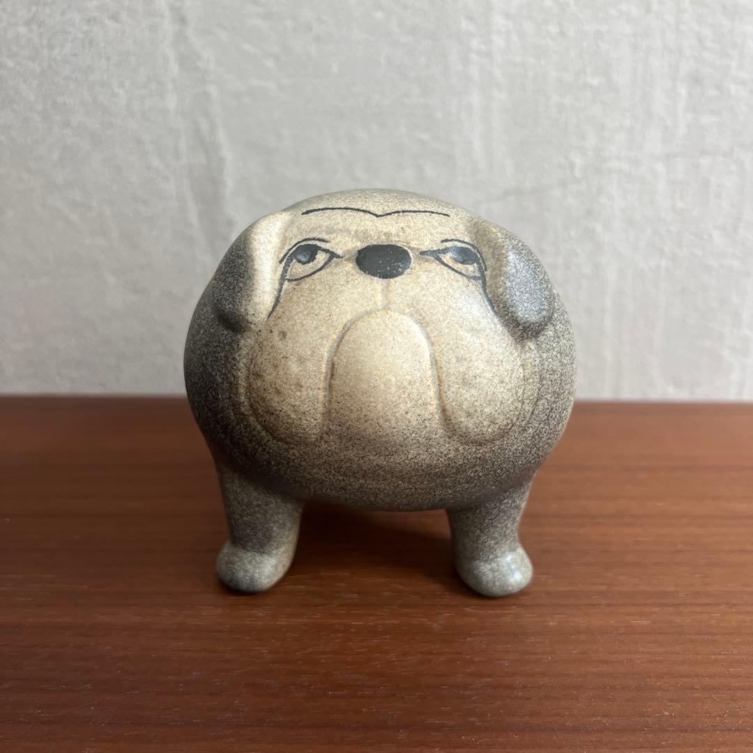 リサ・ラーソン 置物　ブルドッグ　M