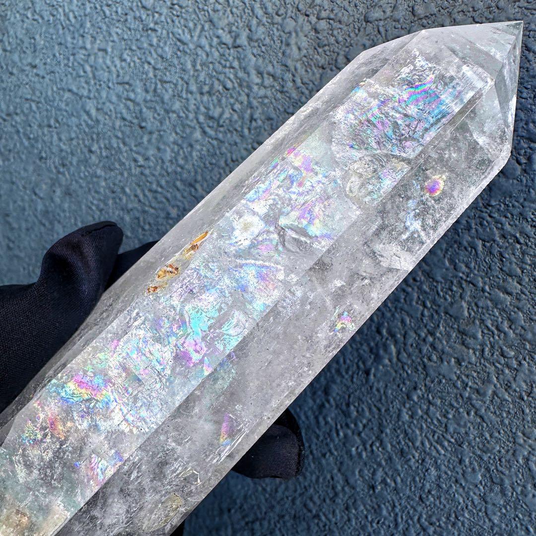 高品質❗️浄化 超強いパワーアゼツライト☆レインボーヒマラヤクラスターA1469