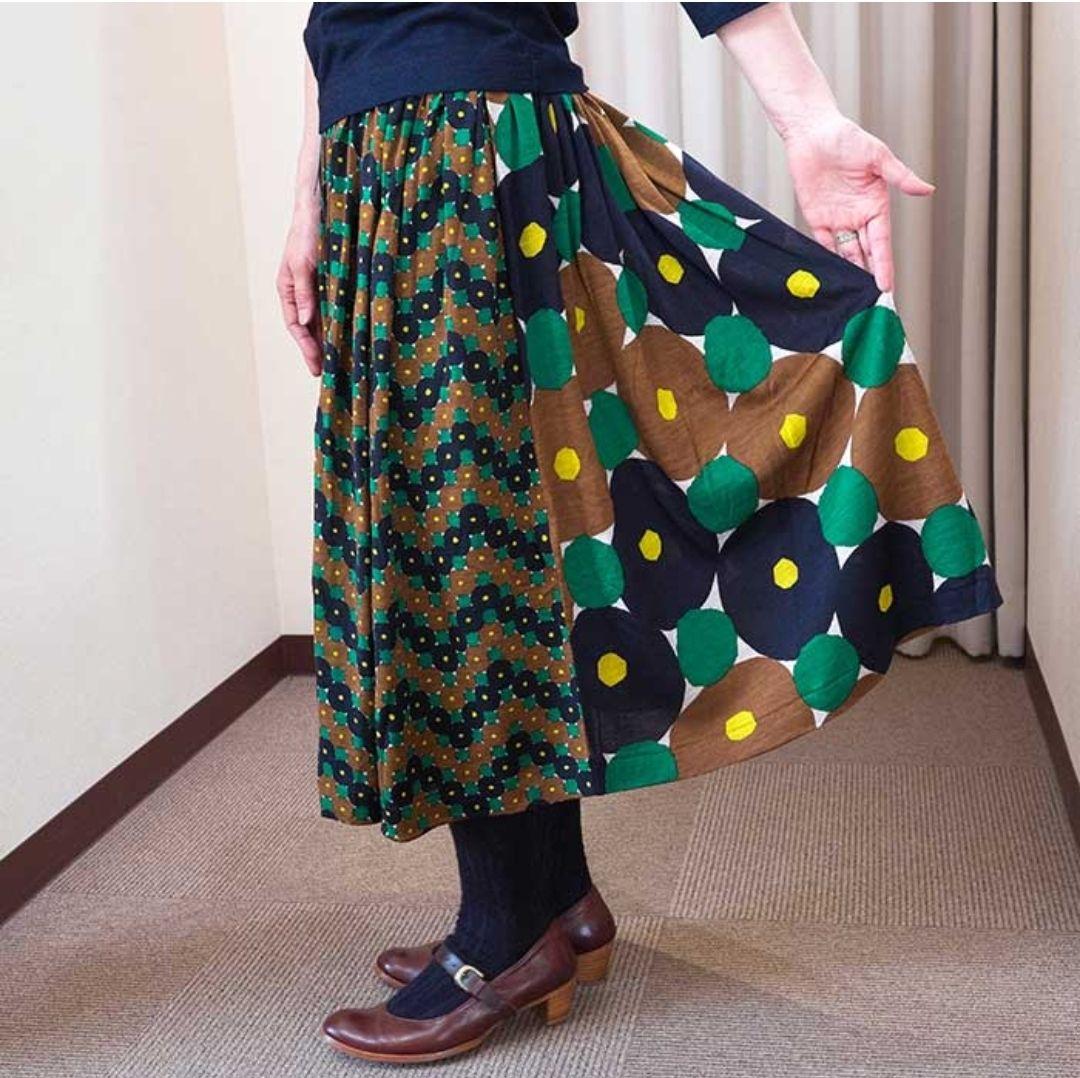 ミナペルホネン　スカート　forest ring 36