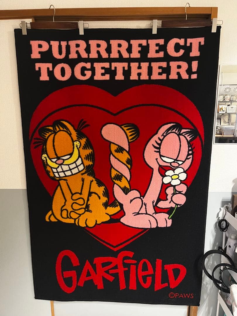 90s ガーフィールド vintage ラグマット USA製