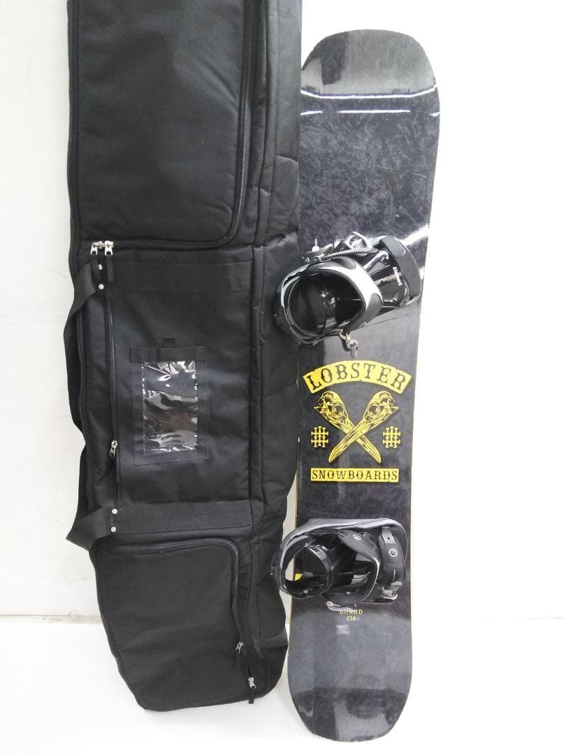 17/18 ジブボード ロブスター151 ビンMLサイズ スノーボード3点セット