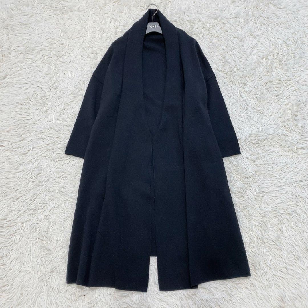 美品♡ミューズドゥドゥーズィエムクラス スムースニットガウンコート ウール 定番