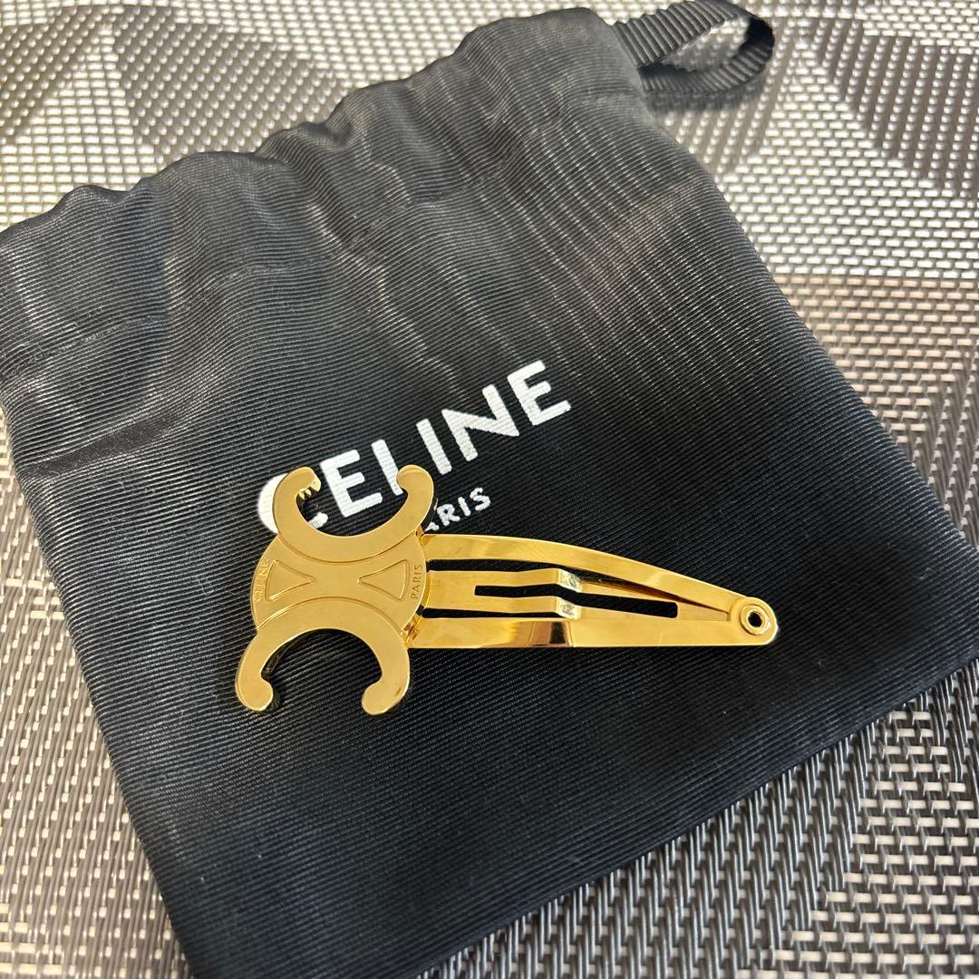 CELINE ゴールド ヘアクリップ