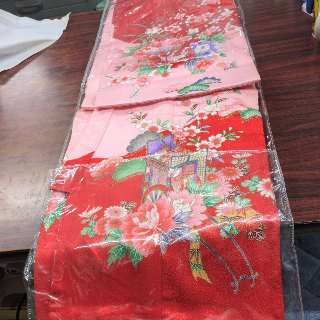 七五三熨斗目表地正絹訳あり値引き