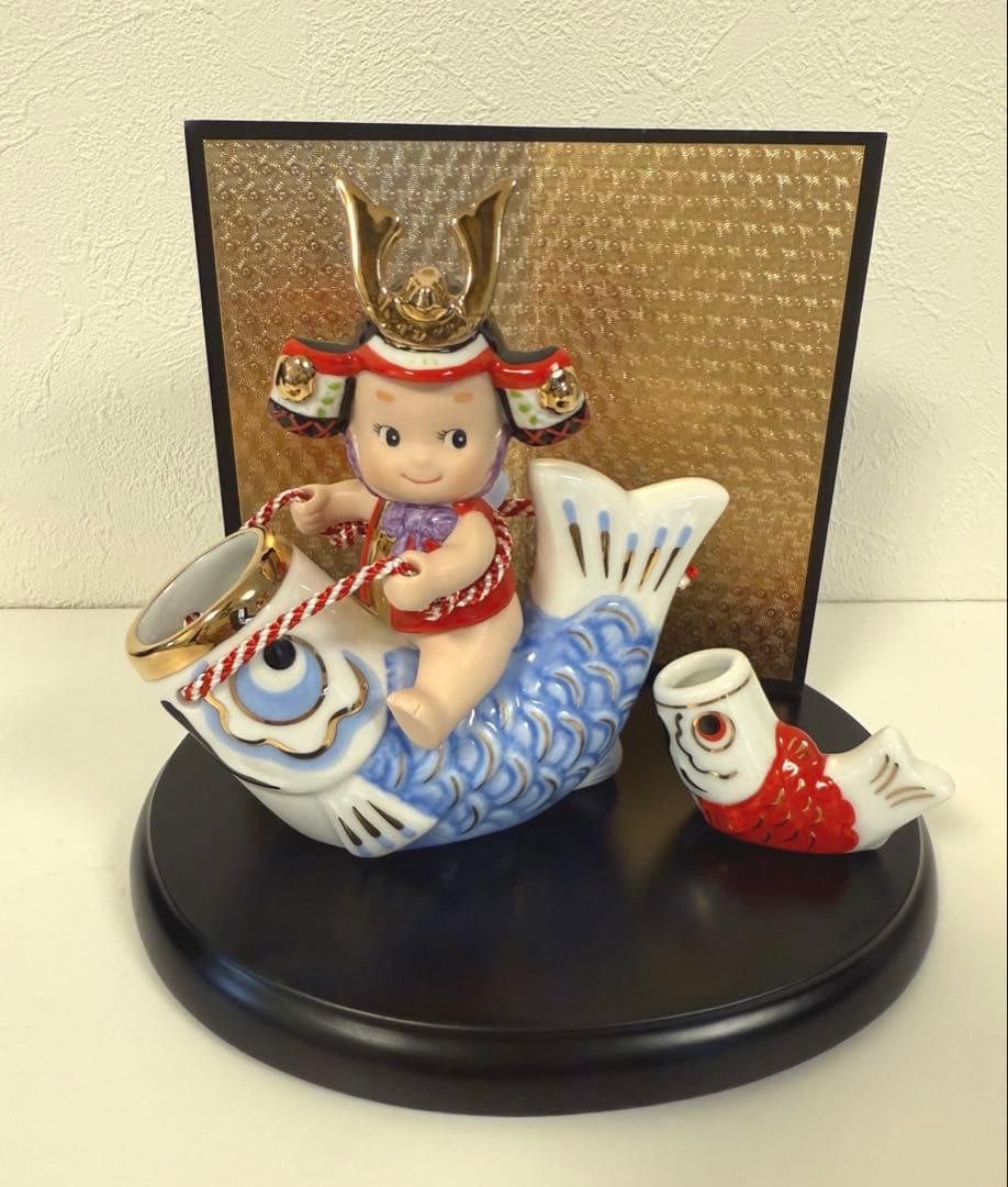 ローズオニール　キューピー　五月人形　兜バージョン　節句　陶器