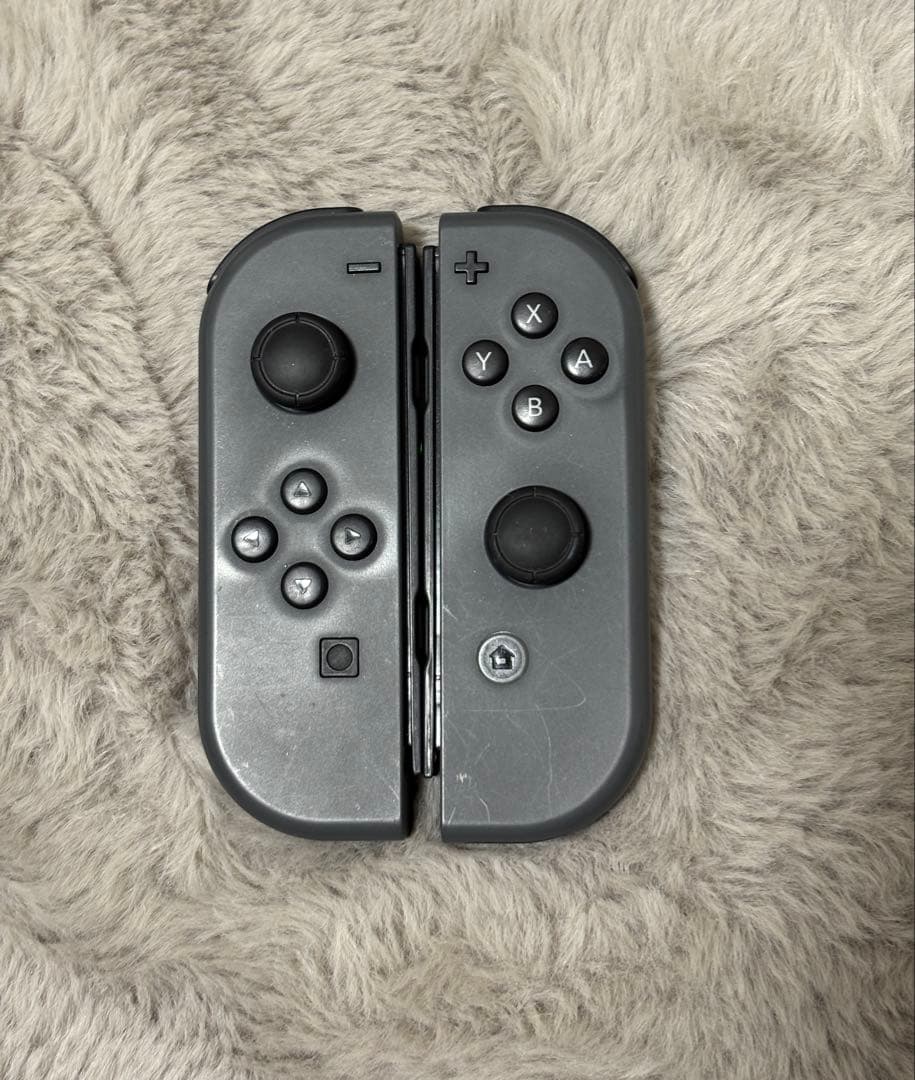 NintendoSwitchグレー本体+ネオンブルーJoy-Con2本付き