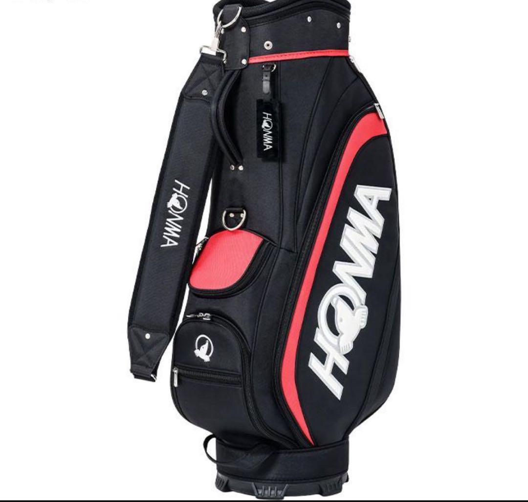 HONMA キャディバッグ 黒/赤 未使用