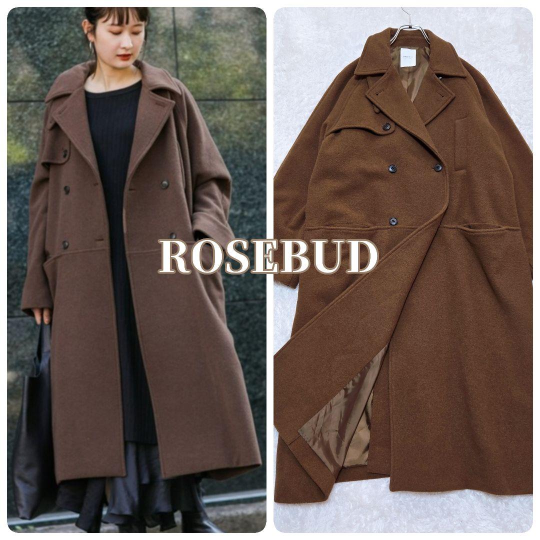 【ローズバット】F チェスターコート ダブルブレスト コート オーバーサイズ