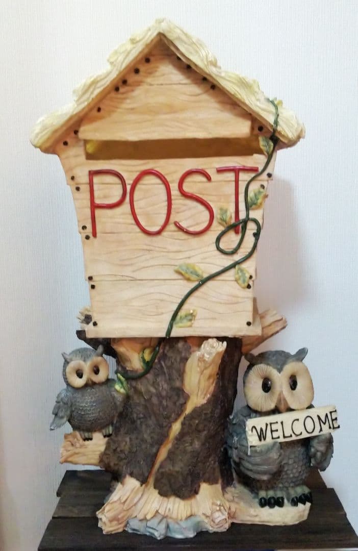 特価　開運　幸運　ふくろう　ポスト　郵便受け　郵便ポスト　縁起動物