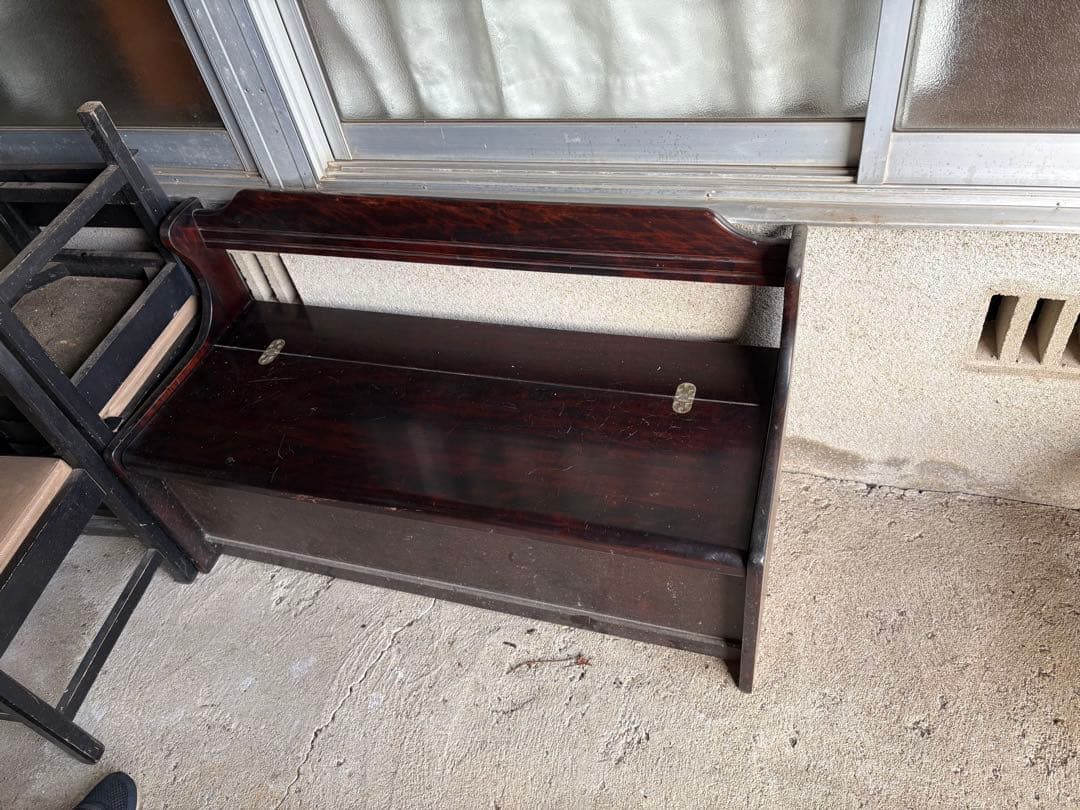 長椅子(木製収納タイプ)