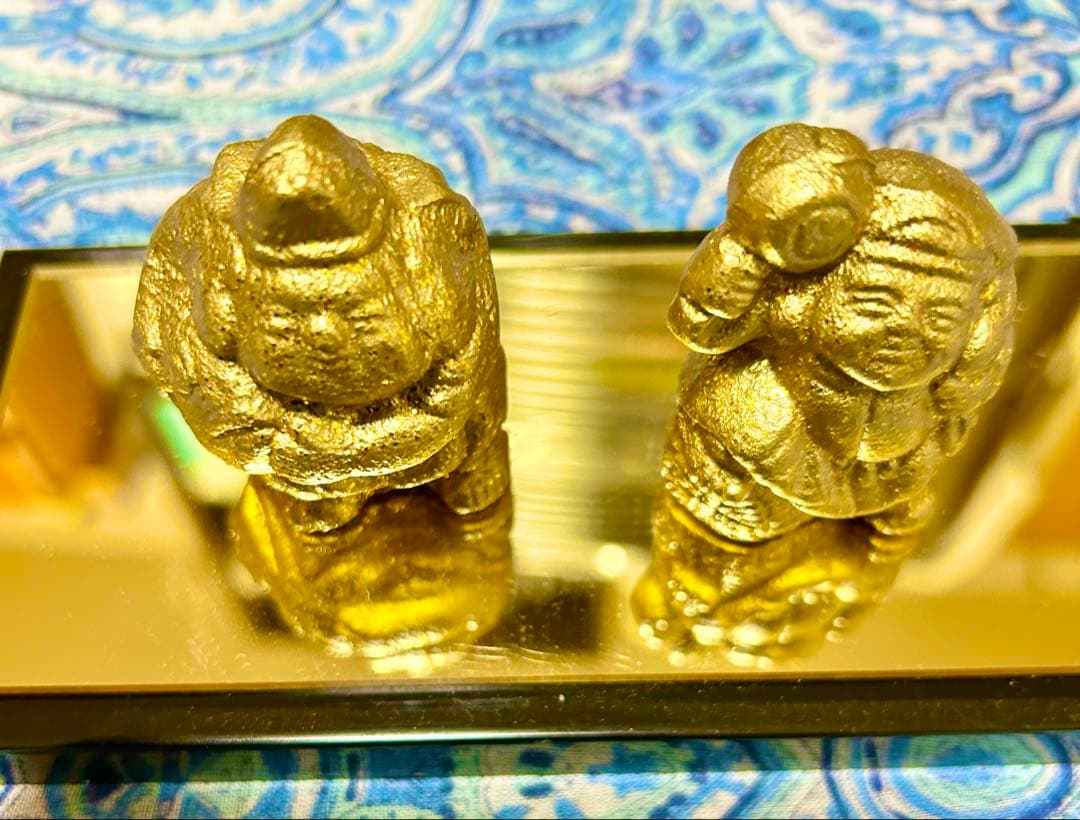 金運厄除！人生反転！208g大国神　228g恵比寿神　純銅製　魂入り最強2神