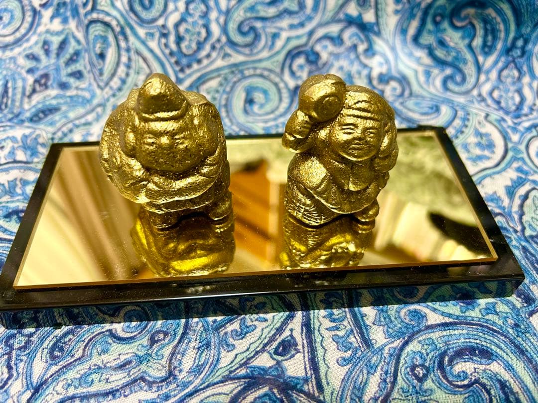 金運厄除！人生反転！208g大国神　228g恵比寿神　純銅製　魂入り最強2神