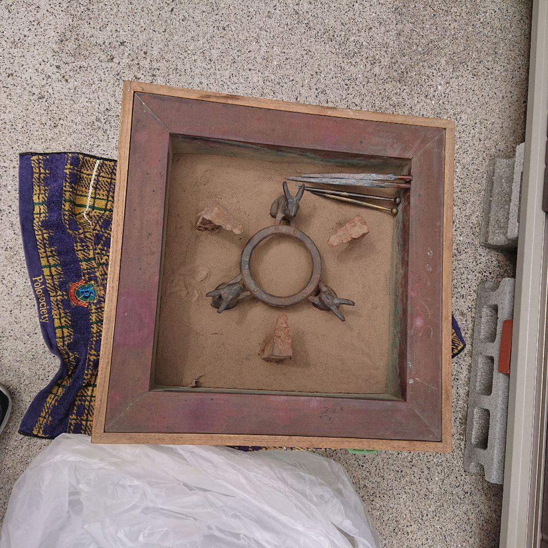 古美術火鉢四角形レトロ