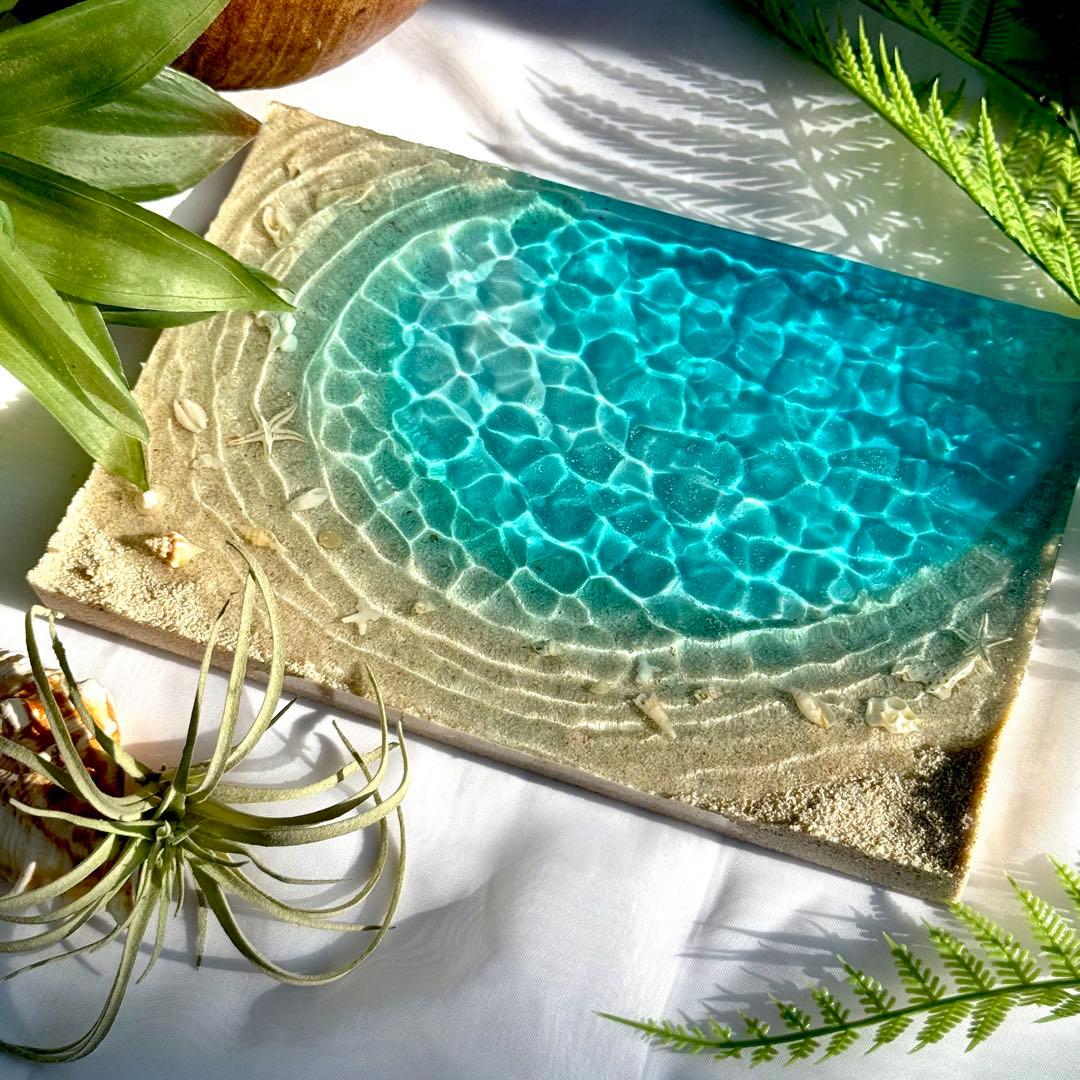 インテリア雑貨　オーシャンアート　海の置き物　貝殻　珊瑚　沖縄