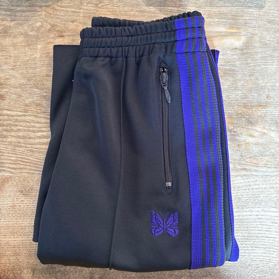 値下中　Needles ブーツカット トラックパンツ ブラック パープル