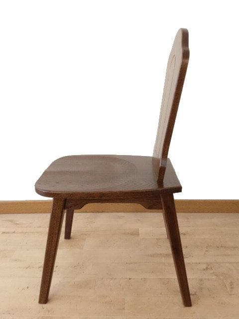 勇峰工芸　チロル　イス②　チェアー　ナラ材家具　 旭川家具　再塗装済　ＵＳＥＤ
