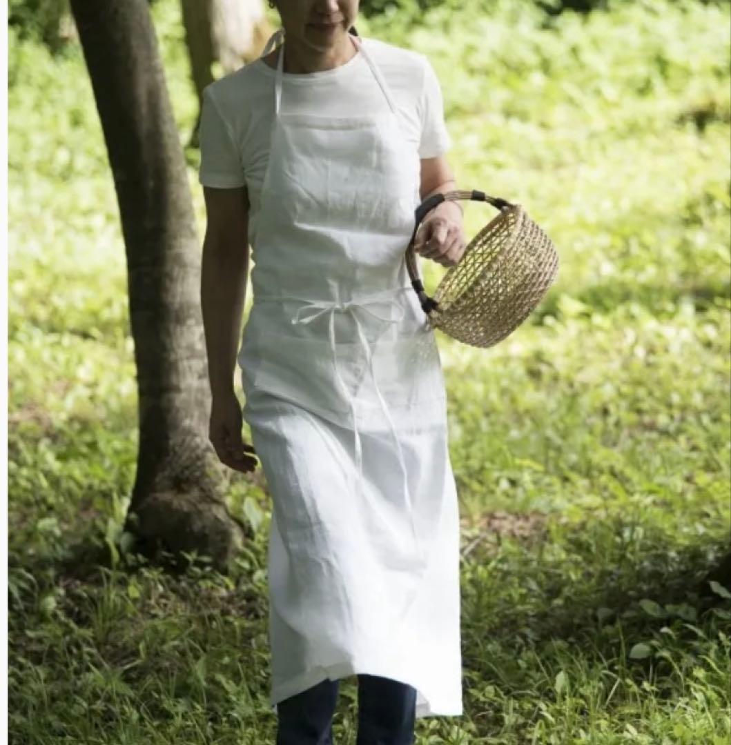 有元葉子 リネン エプロン
