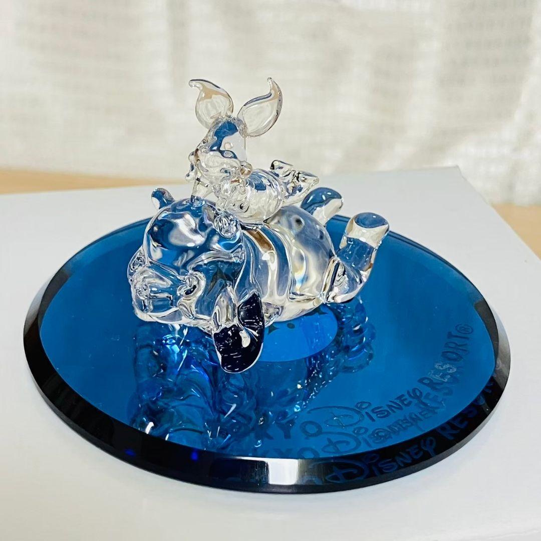 美品▼プーさん ピグレット ガラス細工 ディズニー アリバスブラザーズ 廃盤希少