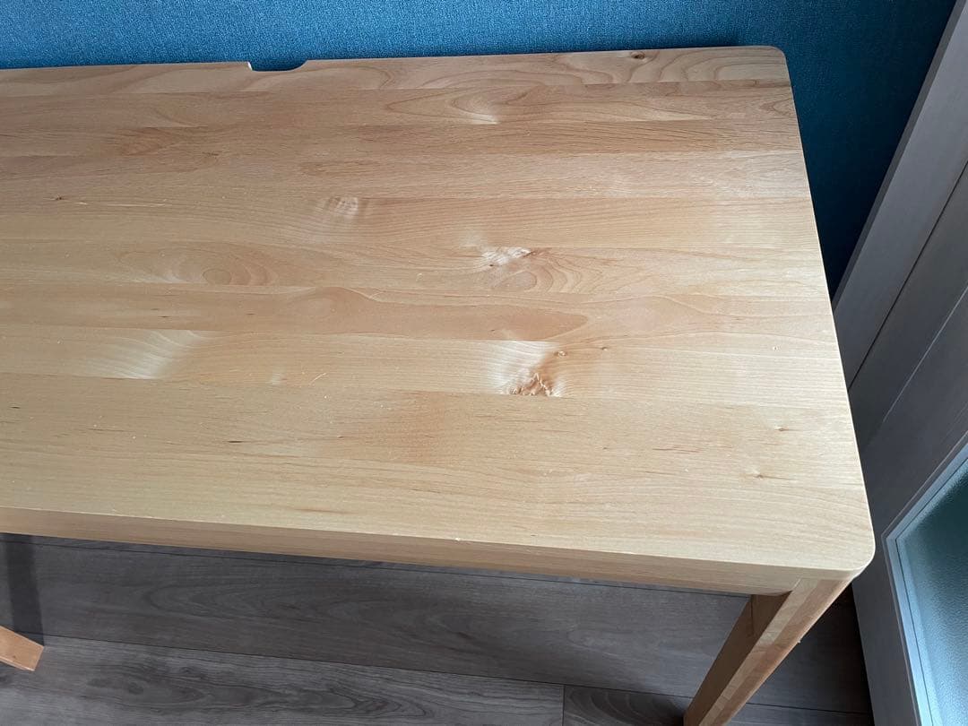 堀田木工☆天然木　軽量デスク　作業台　机　木製デスク 事務机　在宅　学習机